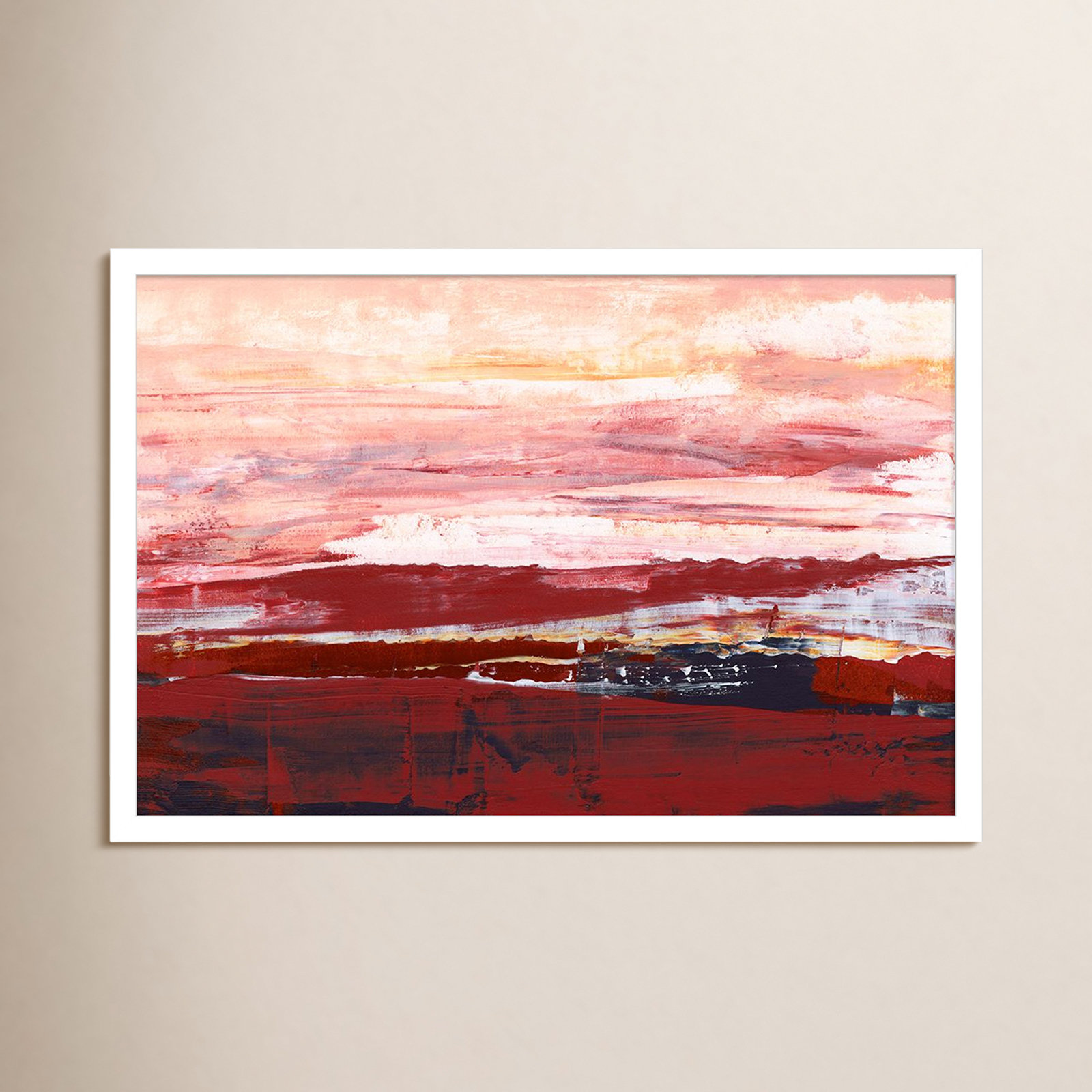 Summerset I Print by Sharon Gordon, White, 17" H x 25" W