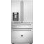 Bertazzoni 36" 21.6 Cubic Feet Energy Star Smudge-Resistant French Door Refrigerator with Water and Ice Dispenser