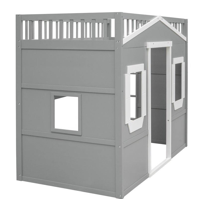 Lit mezzanine simple Chic, Grey/White, Twin