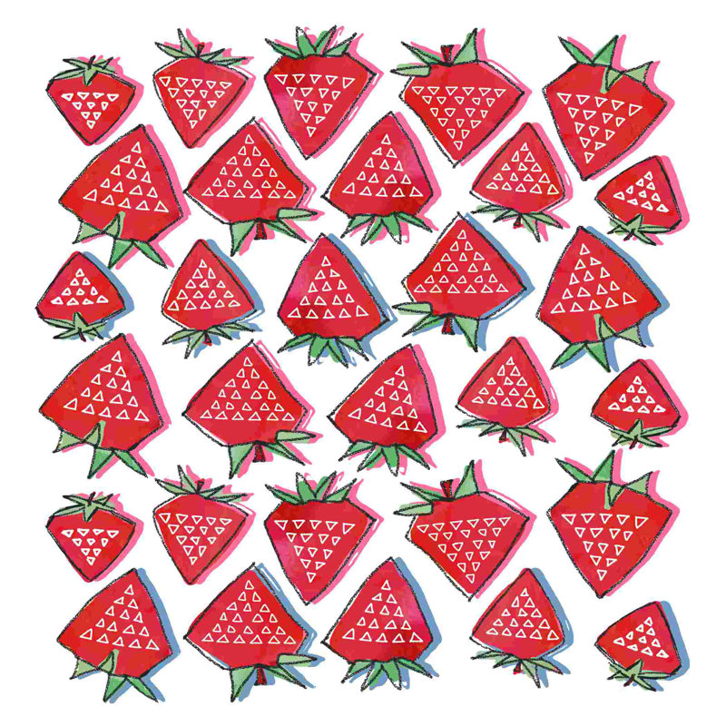 «Strawberry Fiasco», impression sur toile tendue, L 36 po x H 36 po