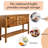 48'' Solid Wood Kitchen Sideboard, Retro Design, Ample Space - Brown Couch Console Table,