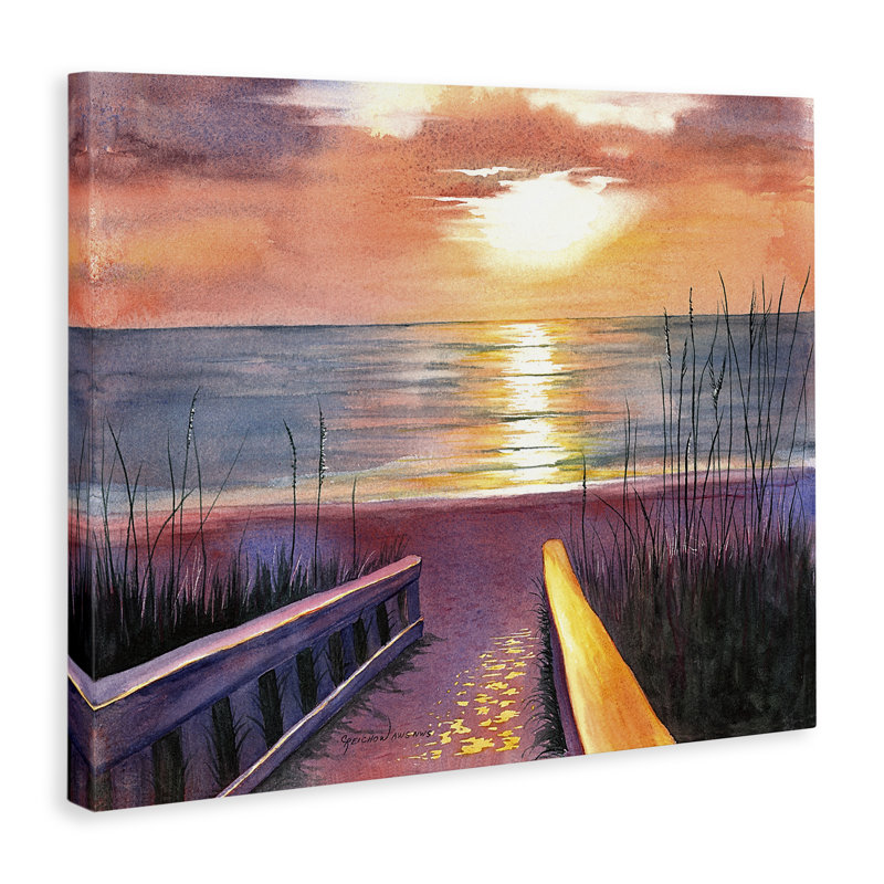 «Sea Sunset Reflection» par Christine Reichow, H 30 po x l 24 po