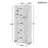 Storage Cabinet With Doors And Adjustable Shelf For Bathroom-383618128
