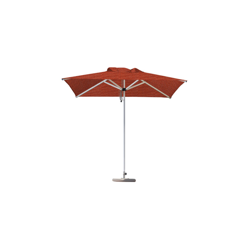 Mistral Square Market Umbrella, CBS + 2" Galvanized Tube, 6'6", Lemon