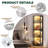 BROTTAR 65" Corner Display Cabinet with Glass Doors & LED Lights, Black 4-Tier Showcase Display Case with Human Body Sensor, Lighted Curio Storage Cabinet for Collectibles, Toys and Books-691008549