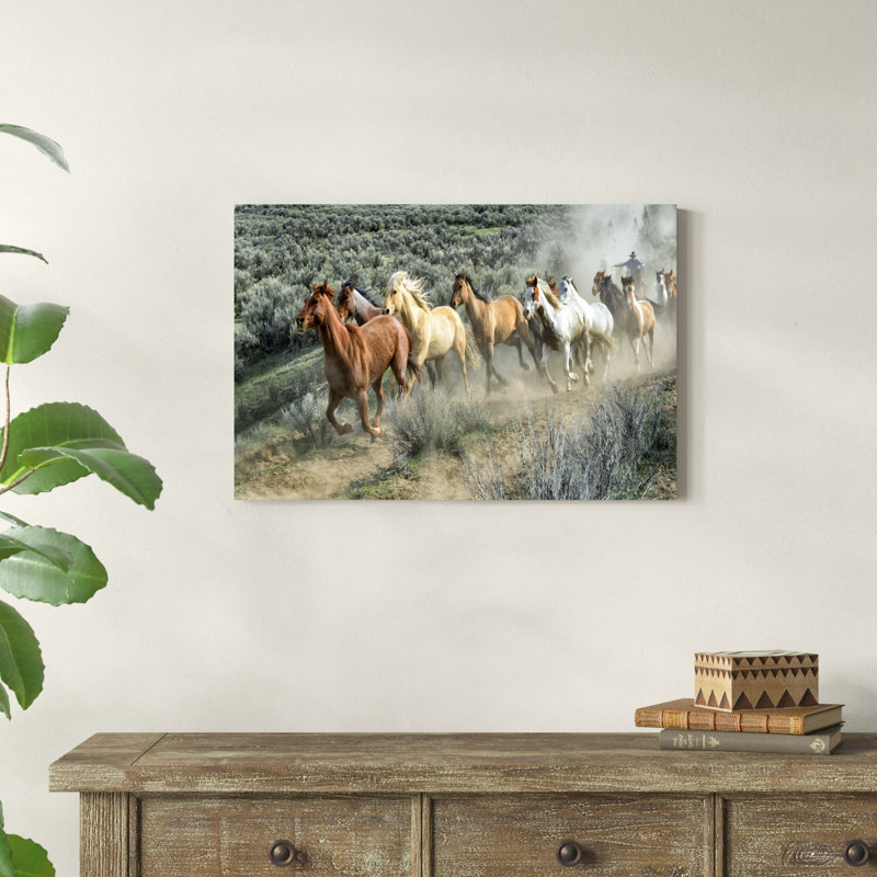 " Stampede I ", 20" H x 30" W x 1.25" D