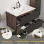 Emilie Single Bathroom Vanity with @Solid + Manufactured Top