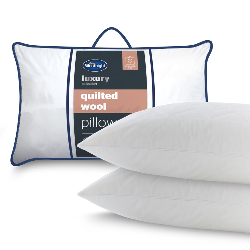Silentnight Quilted Wool Pillow Pair