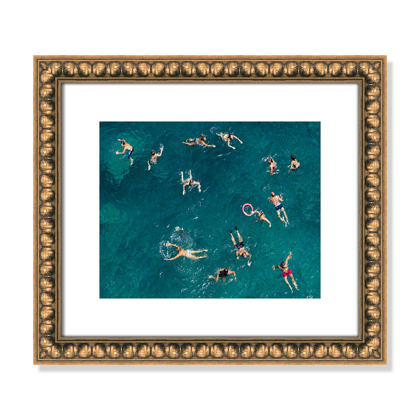 Tonti - Photograph Print, Gold Bead Framed Paper, 13" H x 15" W x 1.13" D