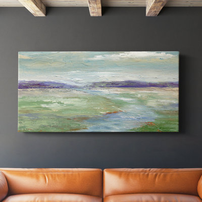 Meadow Stream I- Gallery Wrapped Canvas -Ready to Hang
