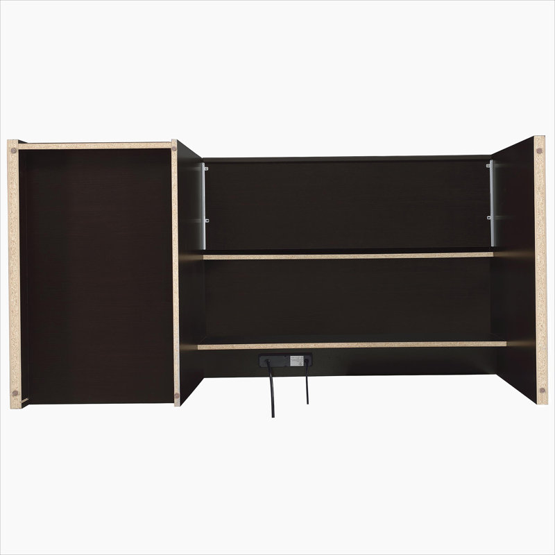 Halston Cappuccino 3-Drawer Office Computer Desk