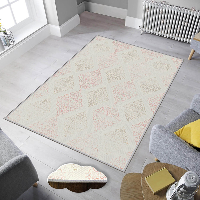 Luxurious 3D Printed Area Carpet, 5.9 x 9.2 Feet | 1% Polyester, .3 in Pile Height, 65 g/m² | Antibacterial & Non-Slip Underside, Machine Washable for Easy Care | Perfect for Living Room, Bedroom, or Office Décor