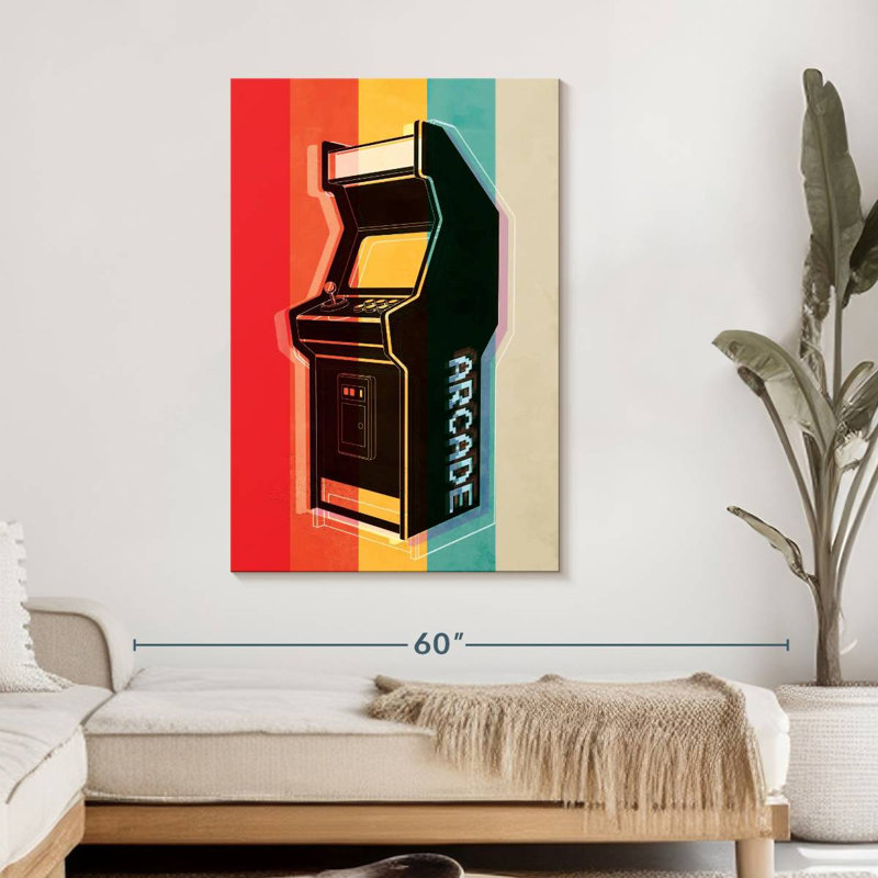 " Retro Arcade " by Logic Nerds, 45" H x 30" W x 1.25" D