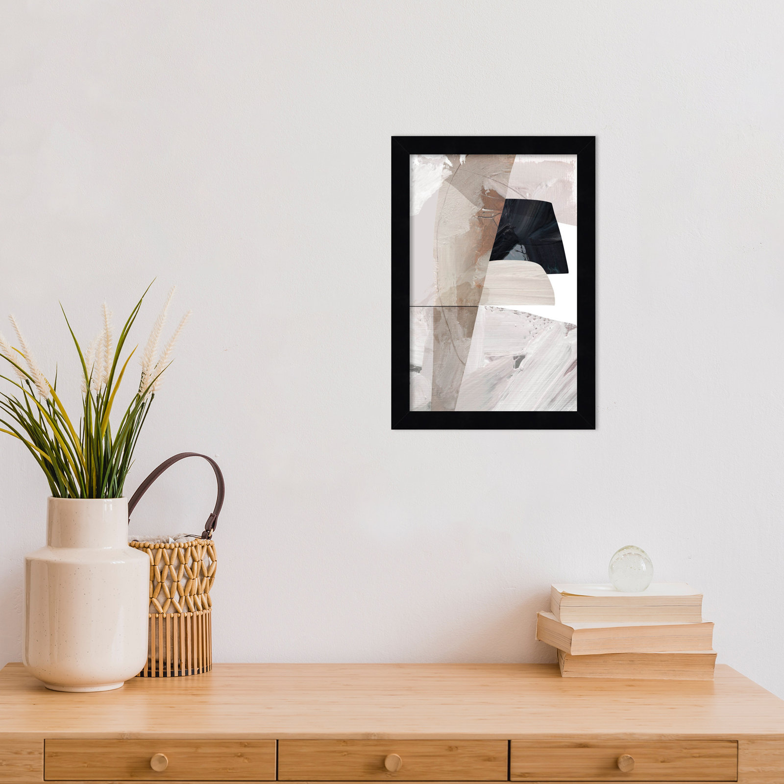 Peleg "Caves" Print by Dan Hobday, 13" H x 9" W, Black