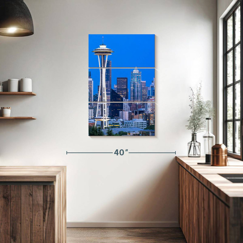 Masam Seattle Blue Hour, H 38 po x l 24 po