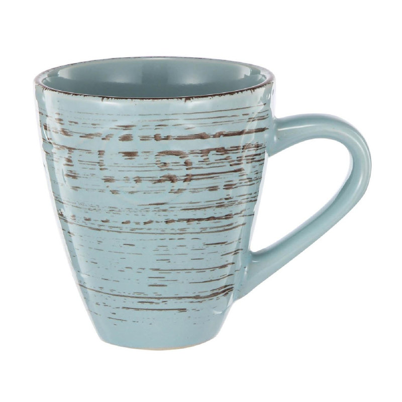 Ensemble de 4 tasses 14 oz rustiques, Turquoise