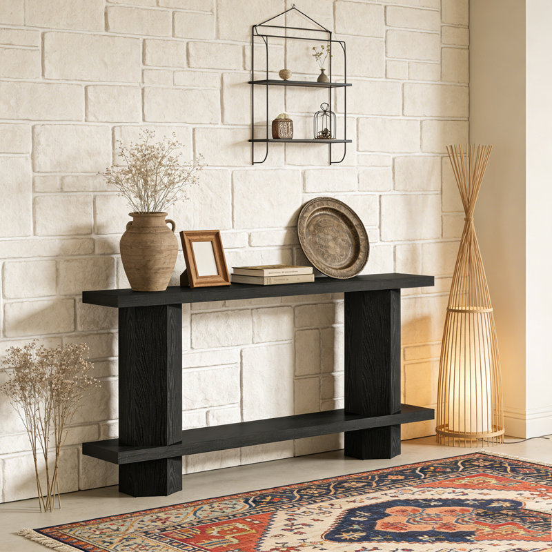 2-Tier Console Table Hallway Table Sofa Table Behind Couch