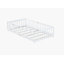 Lit de sol en bois d'hévéa blanc avec clôture de protection, porte intégrée et garde-corps blancs-1010940457-1010940462