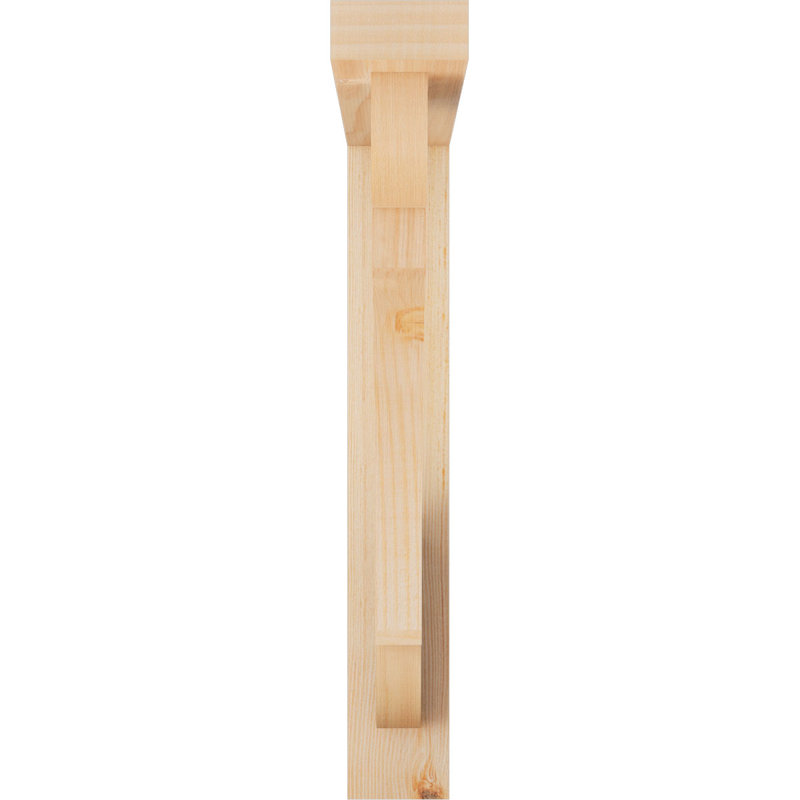Support de bloc olympique avec entretoise décalée, 24 x 24, Sapin Douglas de l 3 1/2 (lisse)