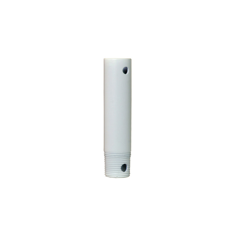 Threaded Stainless Steel Ceiling Fan Downrod, Matte White, 19" H x 24" W x 1" D