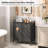 Laundry Hamper, Laundry Sorter 2 Section, Laundry Basket With Wheels, Rolling Cart, Pull-Out And Removable Oxford Fabric Bags