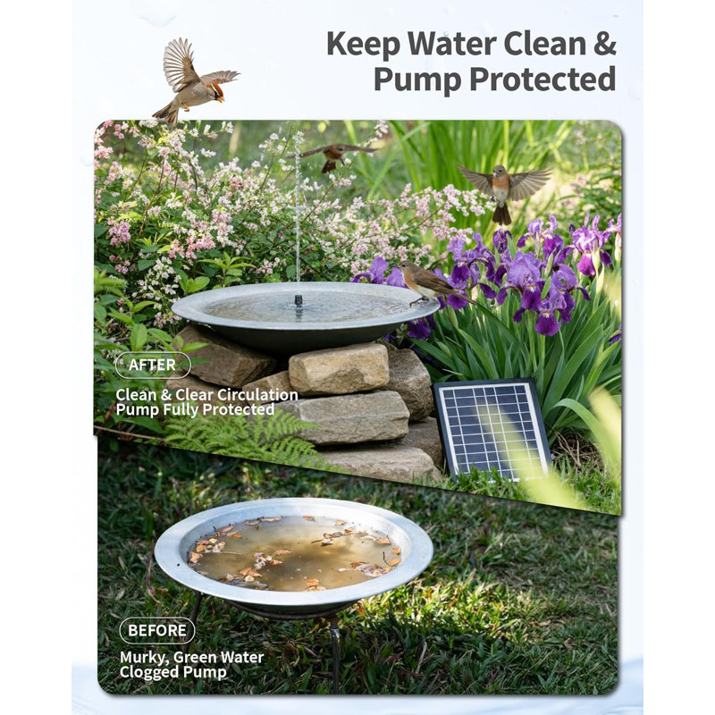 4W Solar Pond Filter Fountain Pump