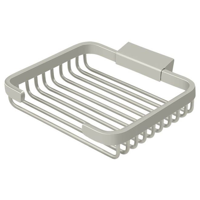 3F5BED002C7F4E5D804C17F614EDEDE9 Panier en métal, porte-savon rectangulaire en nickel brossé de 6 po, Nickel brossé