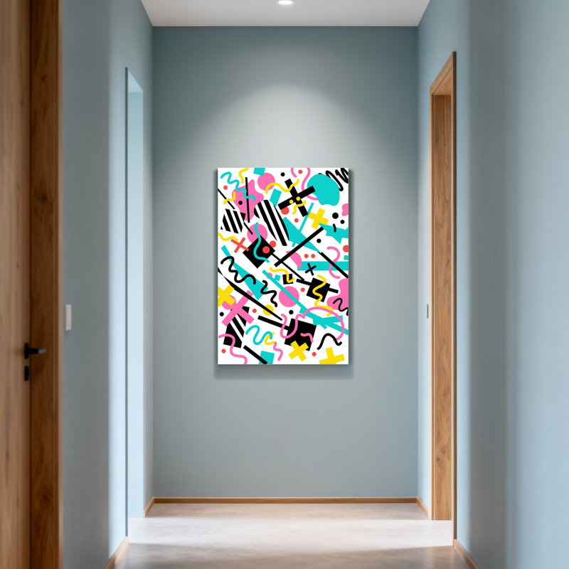 Abstract Colorful Abstract Shapes And Lines Pattern