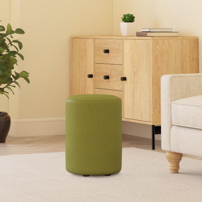 Faux Leather Round Stool Seating 