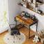 Petit bureau d'ordinateur avec 2 tiroirs-837846689