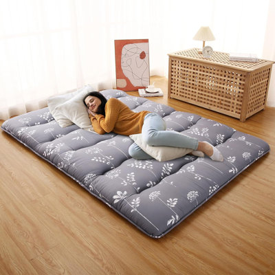 Futon Floor Mattress Japanese Style Floral Pattern Mattress For Floor