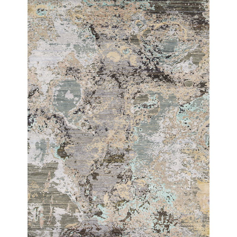 Canterbury Hand Knotted Area Rug in Brown