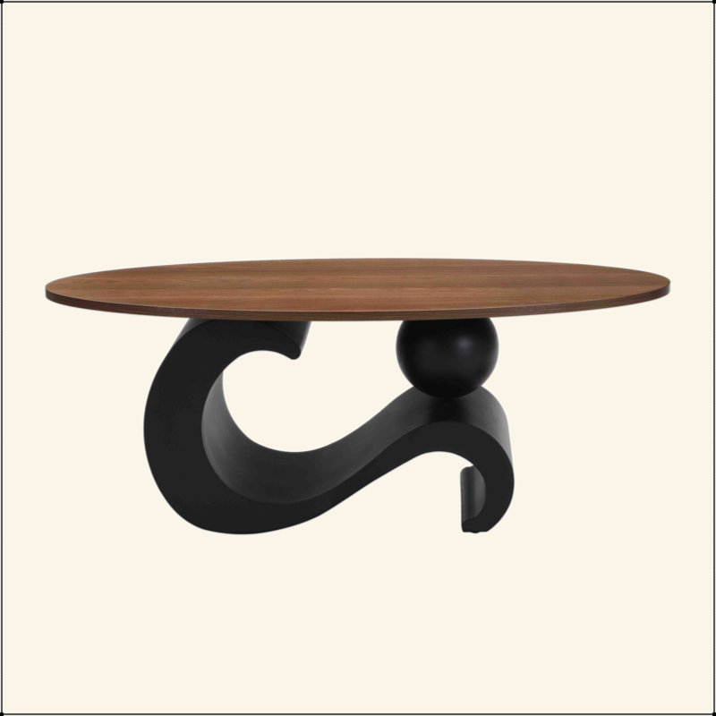 Ensemble de 2 tables basses gigognes, orales et rondes, table industrielle pour le salon, grand 47,24 po, petit 19,69 po
