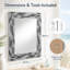 Miroir d'appoint mural Potts Reeded Tiles