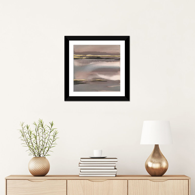 « gilded matin brouillard », reproduction d’art sur toile tendue, H 12 po x l 12 po x P 0,75 po, Toile tendue, Pas de tapis