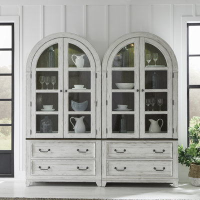 Chalita Curio Cabinet Set w/ LED Lighting
