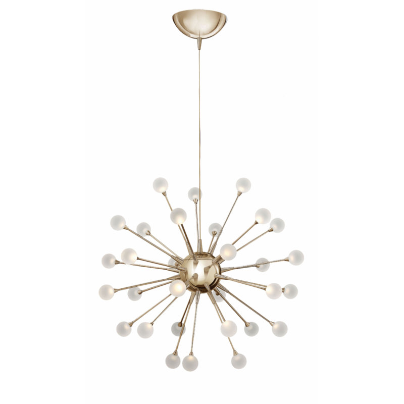 Impulse 30 - Light LED Chandelier, Polished Gold