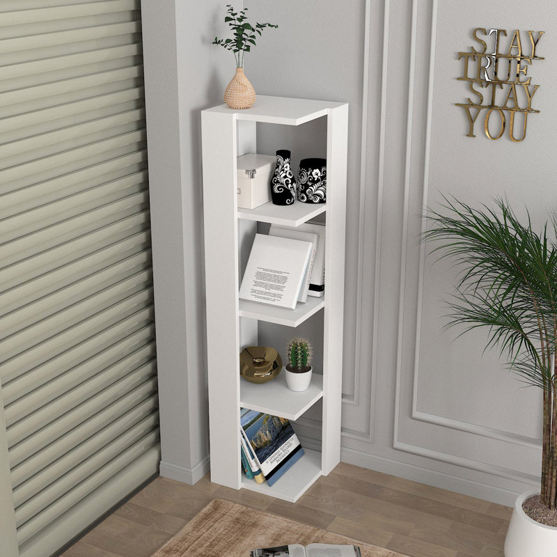 Vela 120cm H x 31.3cm W Corner Bookcase