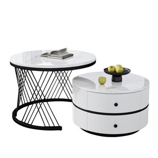 Trestle Coffee Table with Storage