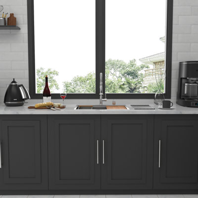 28 Inch Drop-in Sink - Stainless Steel 16g Workstation Efficient Function Easy Drainage System 16 Gauge 28"x22" Structure Sound Insulation Pad