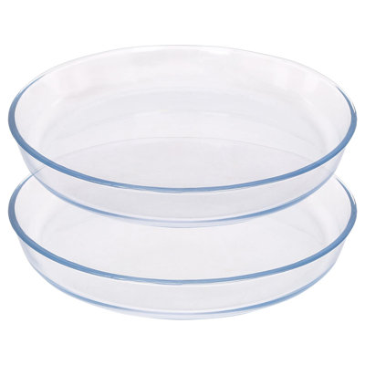 Argon Tableware Round Glass 2 Piece Baker Bakeware Set