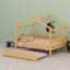 Lit maison avec lit gigogne-406374381