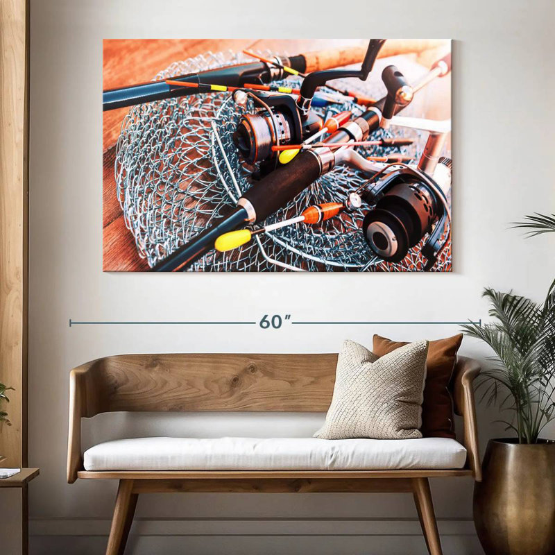 Senne Ready To Fish, 34" H x 51" W