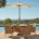 Brown with Cream parasol