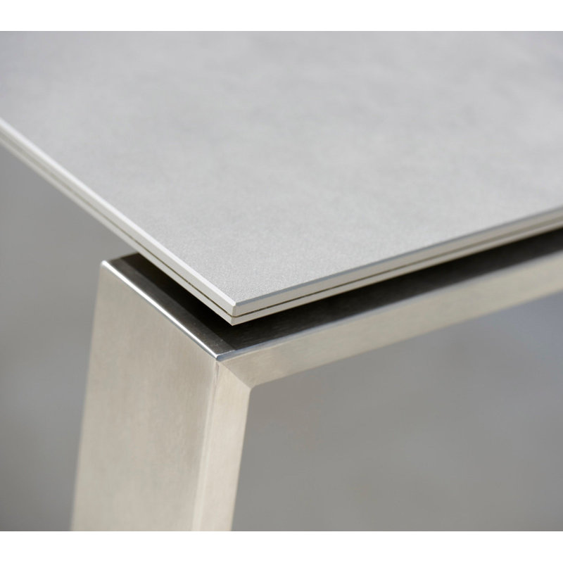 Edge Outdoor Dining Table, Basalt