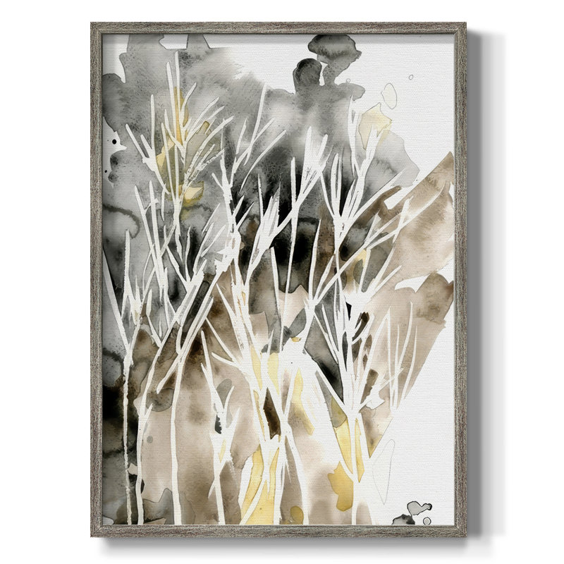 Wispy Weeds II Framed Print - Solid Wood, 11" H x 9" W