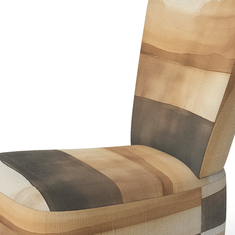 Chaise d'appoint abstraite moderne transitionnelle - Chaise d'appoint Modern Shapes III beige et noire