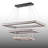 3 Tiers Rectangle LED Chandelier-1090035763