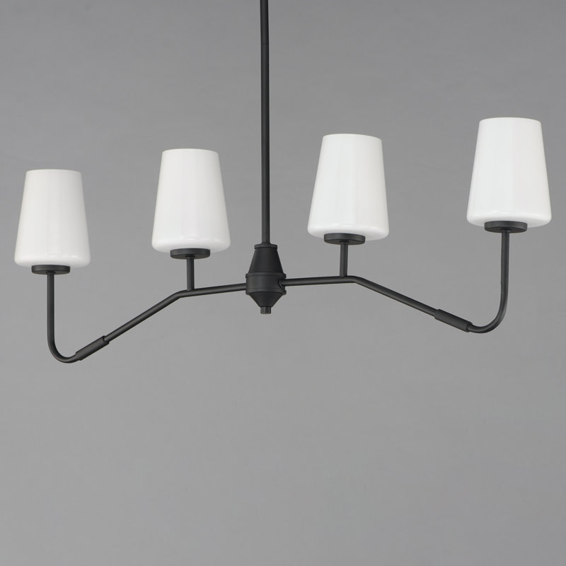 Luminaire suspendu Durham-Linear, Noir