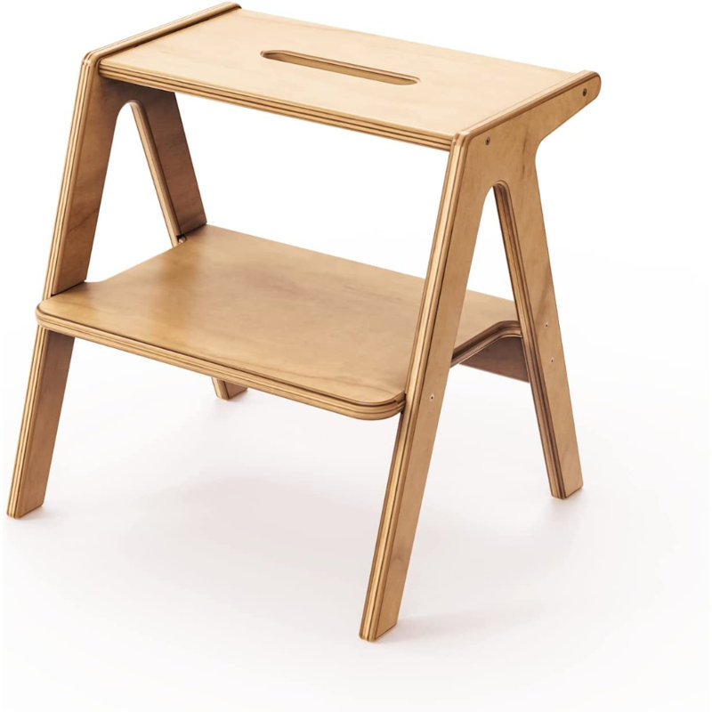 Ahnalee Tous les cercles, marchepied pour tout-petits, tour en bois de haute qualité pour la cuisine